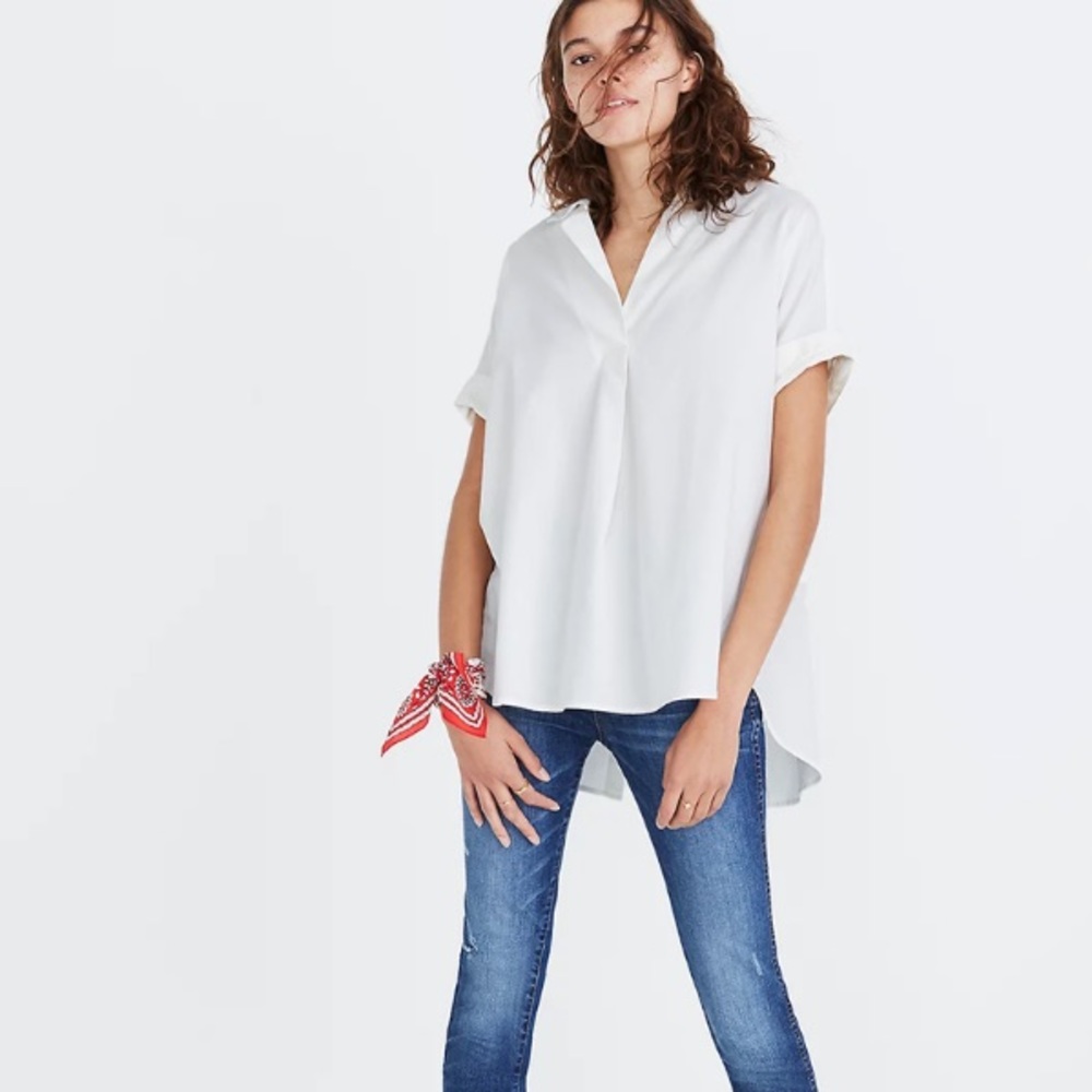 Madewell Courier Button-Back Shirt